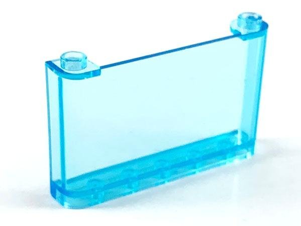 Trans-Light Blue Windscreen 1 x 6 x 3- LEGO - 64453