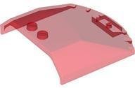 Trans-Red Windscreen 6 x 6 x 1 1/3 Straight Sides - LEGO - 65633