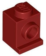 Dark Red Brick Modified 1 x 1 with Headlight - LEGO - 4070