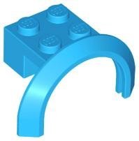 Dark Azure Vehicle Mudguard 4 x 2 1/2 x 1 2/3 with Arch Round - LEGO - 50745