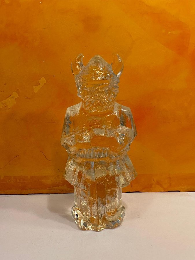 Viking Figur Pukeberg Glas/Kristall