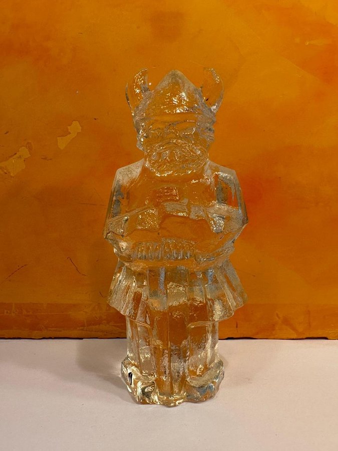 Viking Figur Pukeberg Glas/Kristall