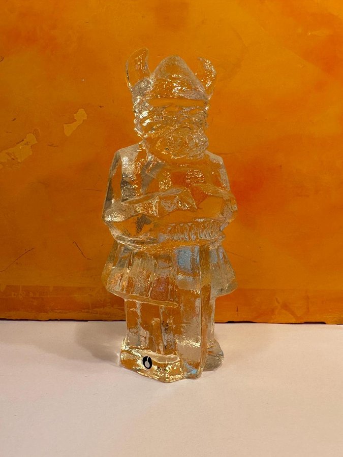 Viking Figur Pukeberg Glas/Kristall