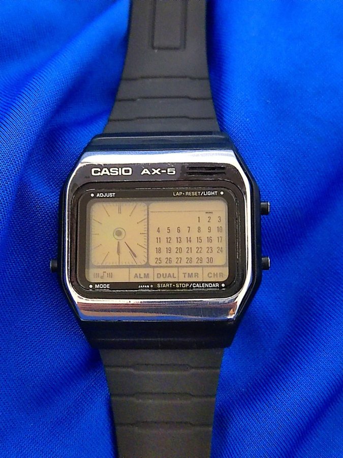 Casio AX-5 Digital Klocka the most rare of casio melody AX5 1980