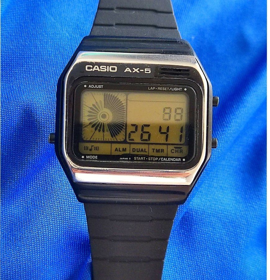 Casio AX-5 Digital Klocka the most rare of casio melody AX5 1980