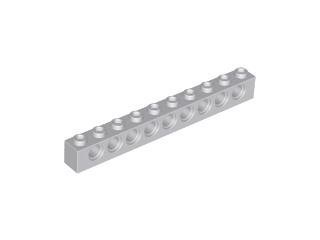 Light Bluish Gray Technic Brick 1 x 10 with Holes - LEGO - 2730