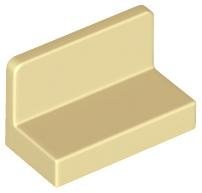 Tan Panel 1 x 2 x 1 with Rounded Corners - LEGO - 4865b