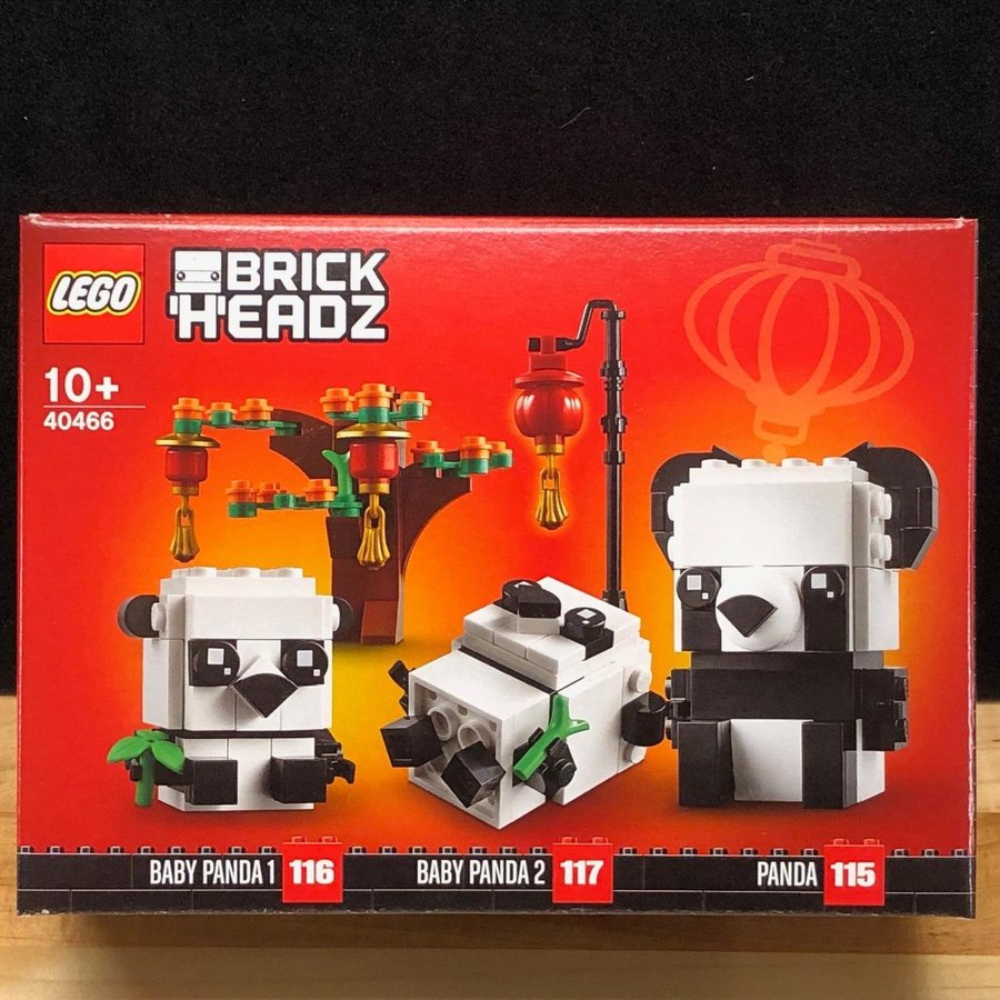 LEGO BrickHeadz 40466 "Kinesisk nyår och pandor" - från 2021 Oöppnad!