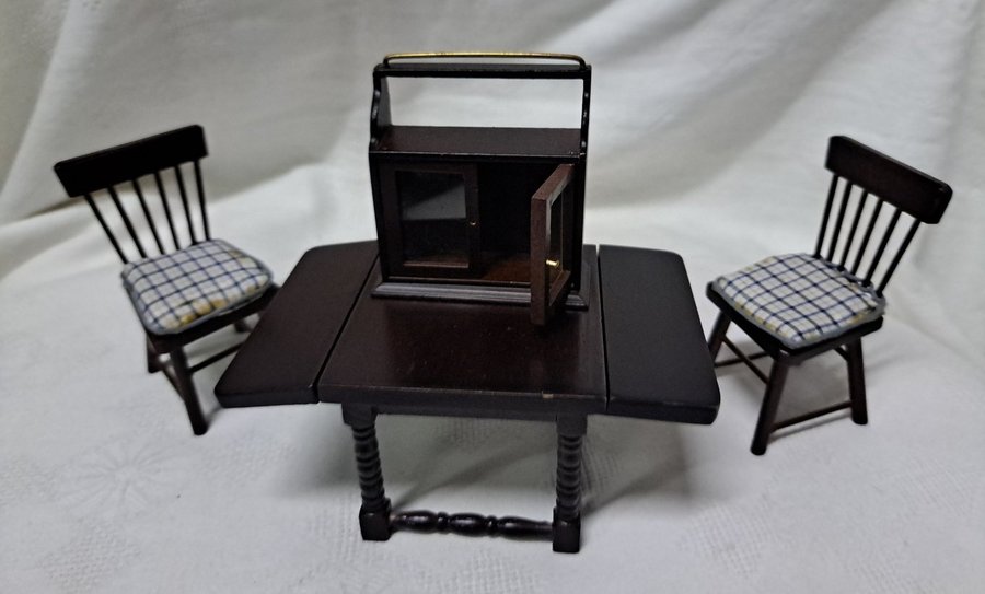 Dollhouse Furniturer Retro vardagsrumsmöbler Lundby Scale Dockskåpsmöbler