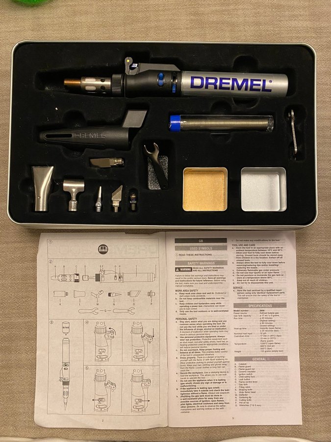 Dremel Versatip 2000 – sladdlös lödpenna med utbytbara tillbehör