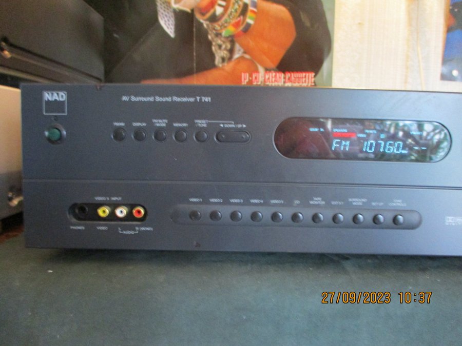 11 KG NAD AV SURROUND SOUND RECEIVER FM-AM MOD T-741 DOLBY DIGITAL 51