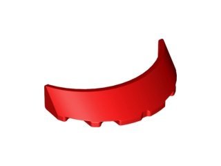 Red Windscreen 3 x 6 x 1 Curved - LEgo - 62360