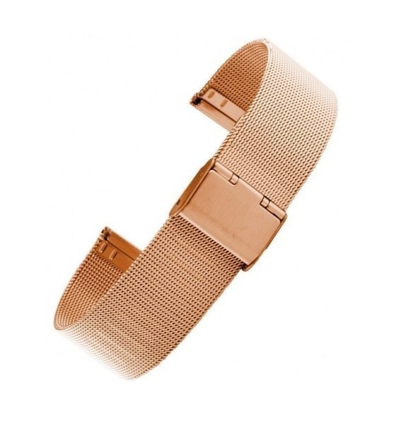 *NY Armbandslänk - Mesh stål länk - Rose guld - Två-delad - 24 mm Längd 12-18 cm