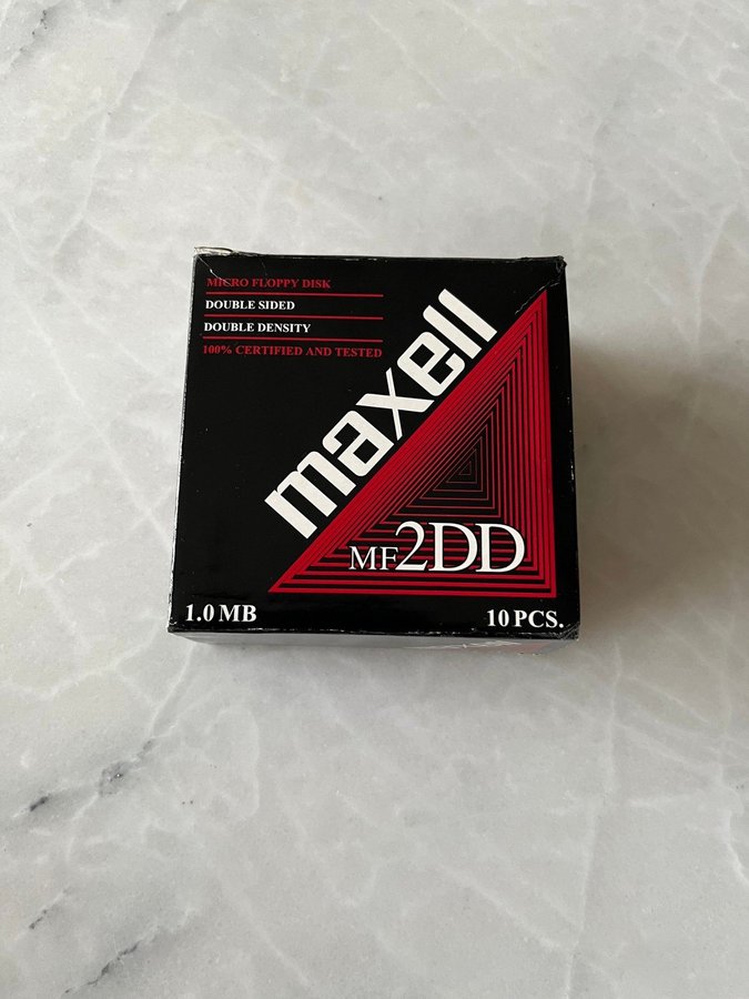 10st Maxell MF-2DD/720kb Disketter (oanvända)