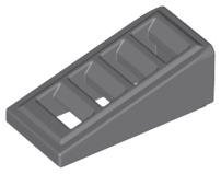 Dark Bluish Gray Slope 18 2 x 1 x 2/3 with Grille - LEGO - 61409