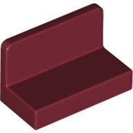 Dark Red Panel 1 x 2 x 1 with Rounded Corners - LEGO - 4865b