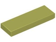 Olive Green Tile 1 x 3 - LEGO - 63864