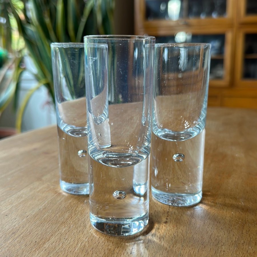 3 tumbler glas Pippi Walter Hickman