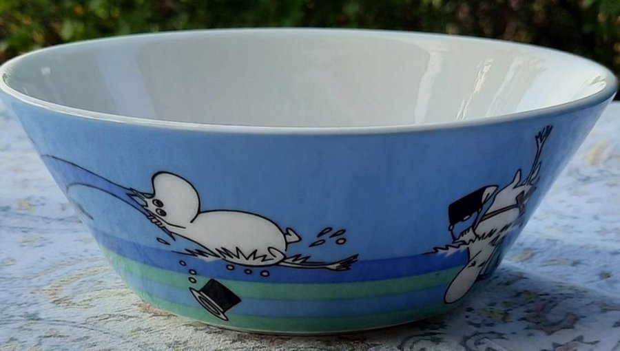 Delfindyk sommar 2007 Muminskål Moomin bowl mumin i fint skick!