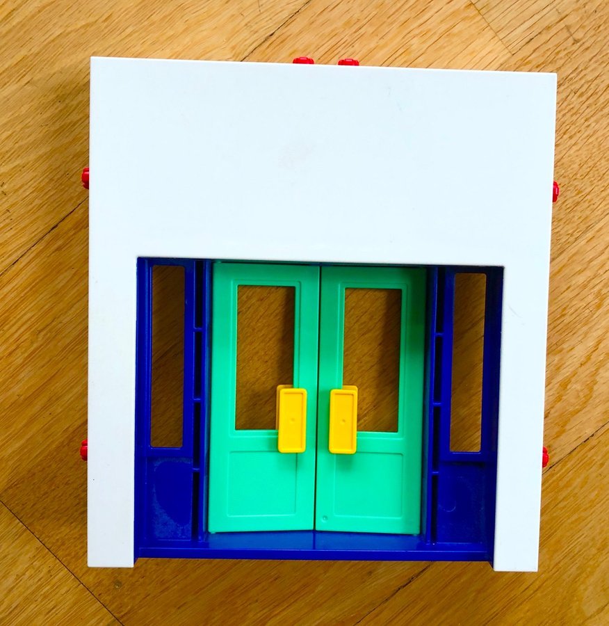 PLAYMOBIL Dubbeldörr Blå/Grön Reservdel 149 x 164 cm Spare Part Double Door