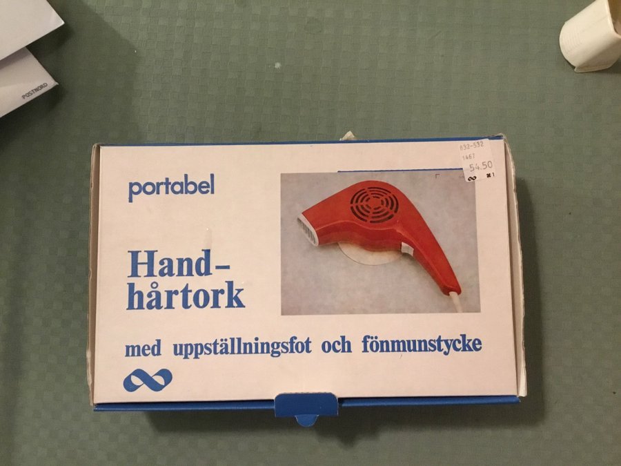 Portabel Handhårtork Vintage