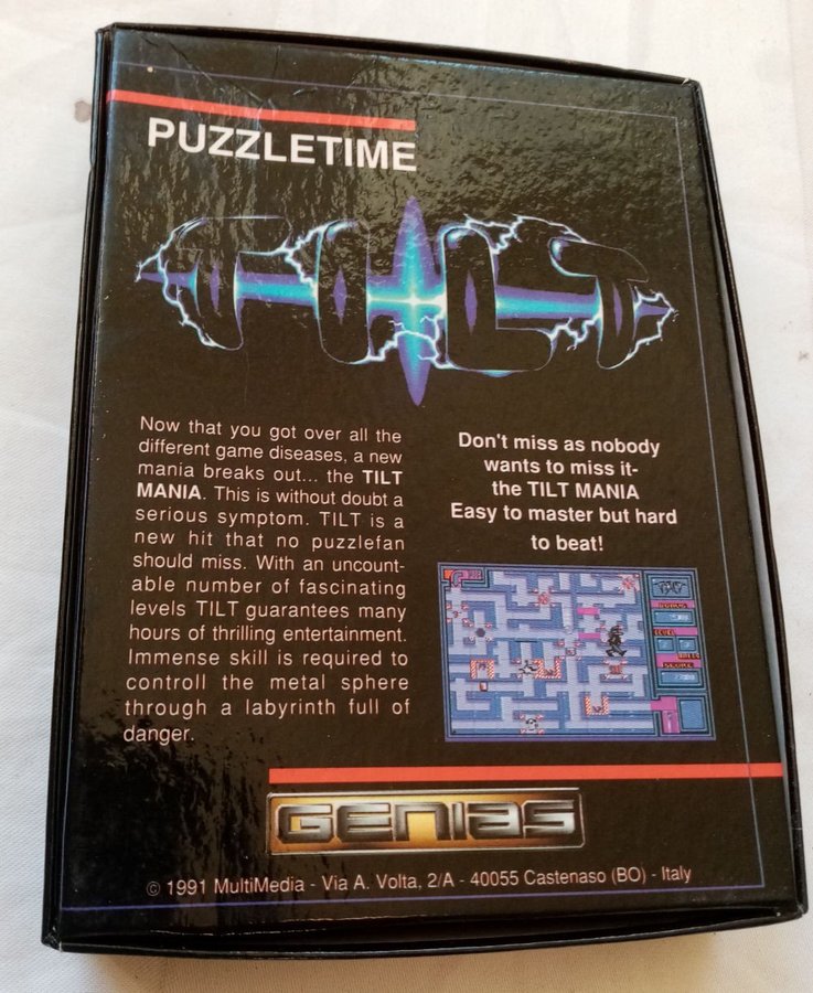 Tilt (Genias - Multimedia) >TESTAD< - Commodore 64/C64 Spel