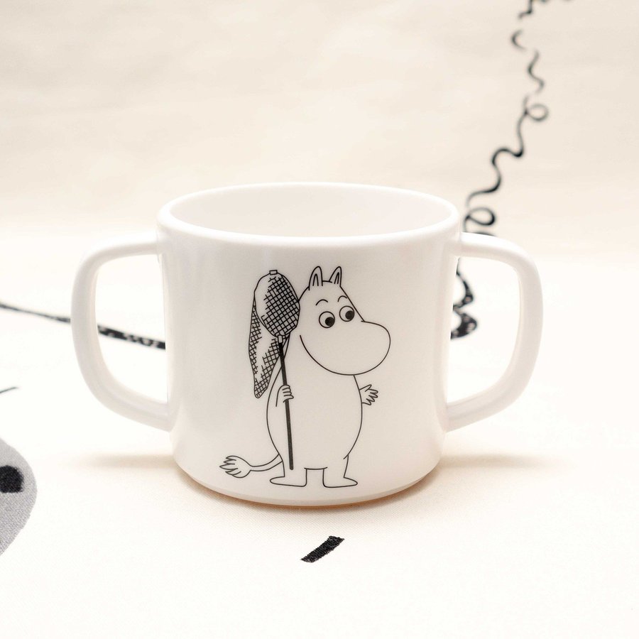 MUMIN/MOOMIN BARNMUGG I MELAMIN FRÅN RÄTT START PIPMUGG MUGG MED 2 ÖRON