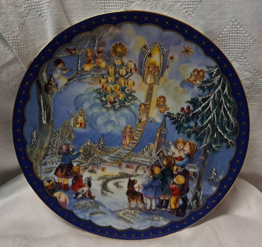 1995 Reichenbach Porcelain Christmas Plate Collection Nostalgic
