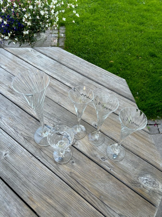 Gunnar Cyren Helena Orrefors glas totalt 5 glas