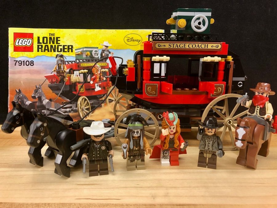 LEGO Lone Ranger 79108 "BEG Stagecoat Escape" - från 2013 begagnad i nyskick!