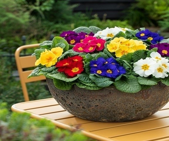 Primula/ Viva Mix flerårig höjd 15-20 cm vårblomma 30 frön