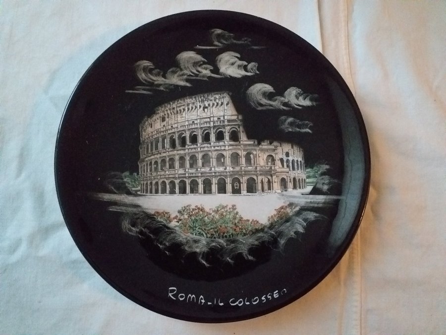 Väggtallrik – ROMA Il Colosseo ROM COLOSSEUM 17 CM I DIAMETER