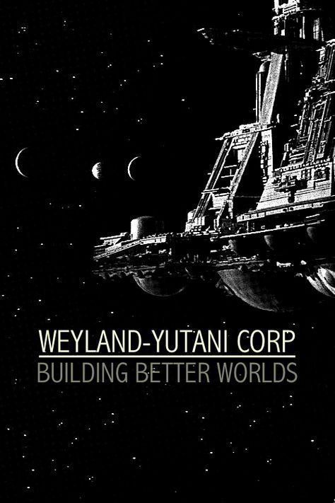 Weyland Yutani Corporation Alien Aliens Coventant / Tygmärke med kardborre