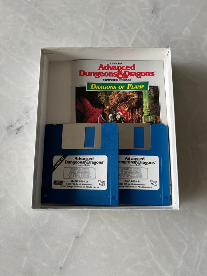 Atari ST - Dragons of Flame - Advanced Dungeons  Dragons (original)