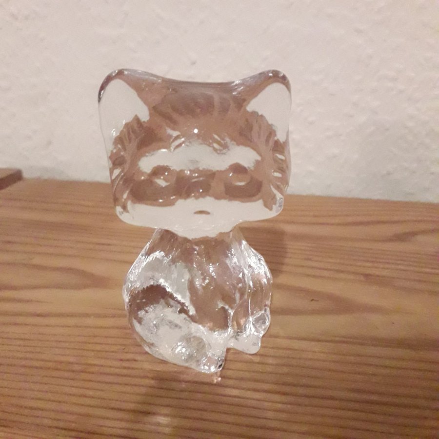 Eda Kristall Glasfigur Katt kattunge