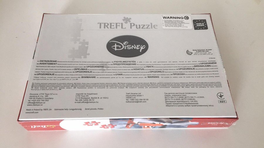 2-i-1 Disney's Flygplan 24/48 bitars pussel från Trefle Puzzle