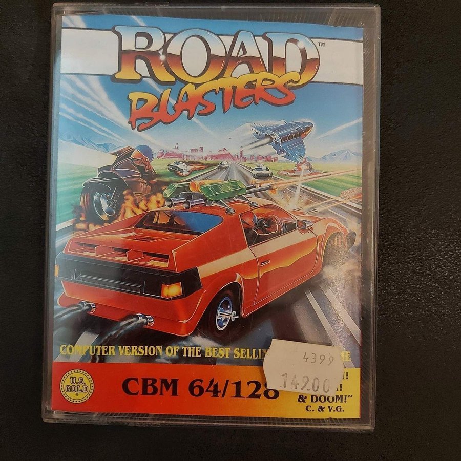 ROAD BLASTERS / Commodore 64 C64 kassett / TESTAT!