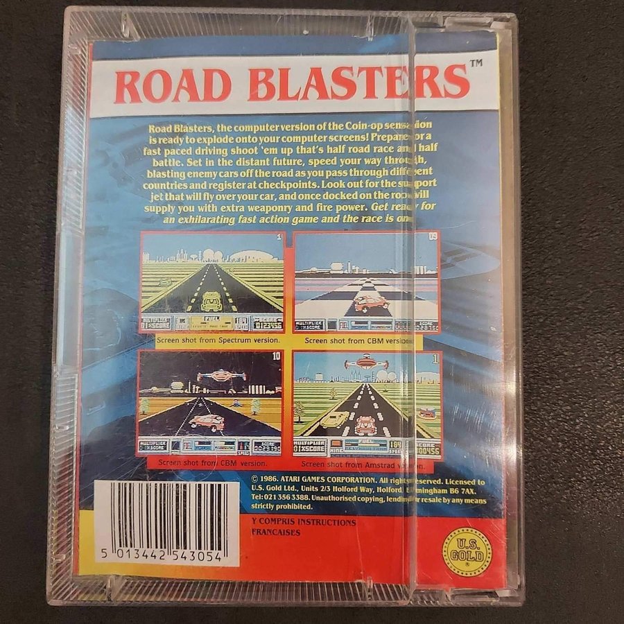 ROAD BLASTERS / Commodore 64 C64 kassett / TESTAT!