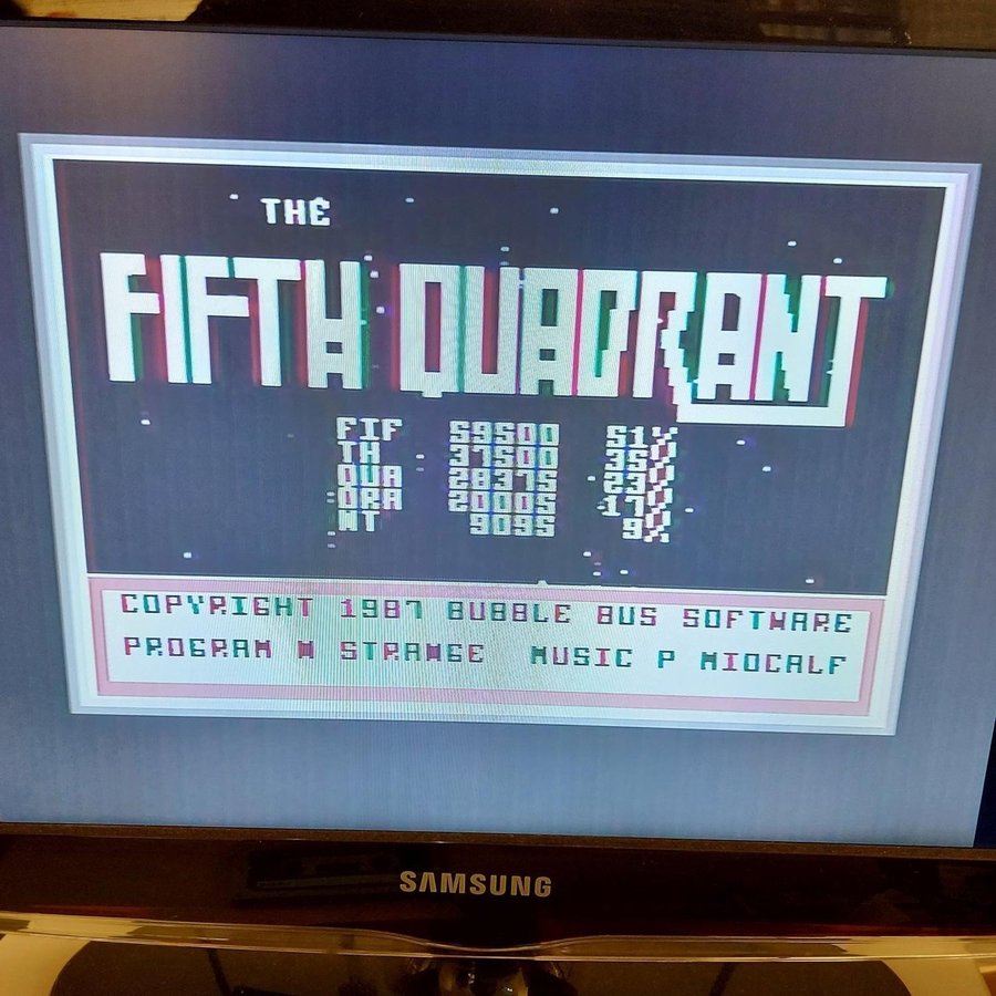 5TH QUADRANT / Commodore 64 C64 kassettband / FUNKTIONSTESTAT