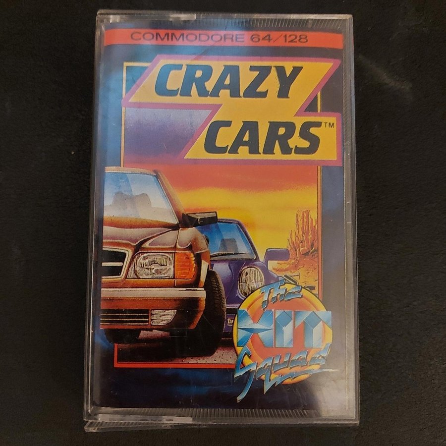 CRAZY CARS / Commodore 64 C64 kassettband / FUNKTIONSTESTAT