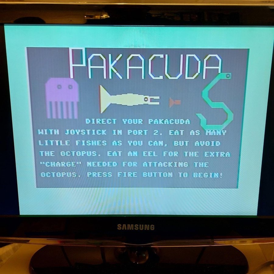 PAKACUDA / Commodore 64 C64 kassettband / FUNKTIONSTESTAT