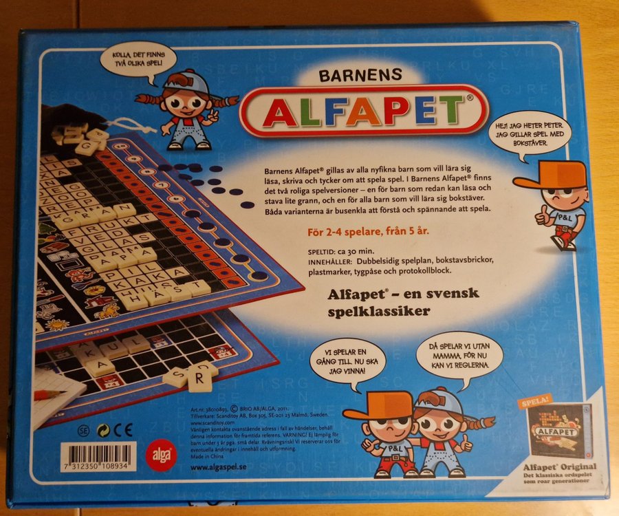 Barnens AlfaPet - Ordspel Komplett