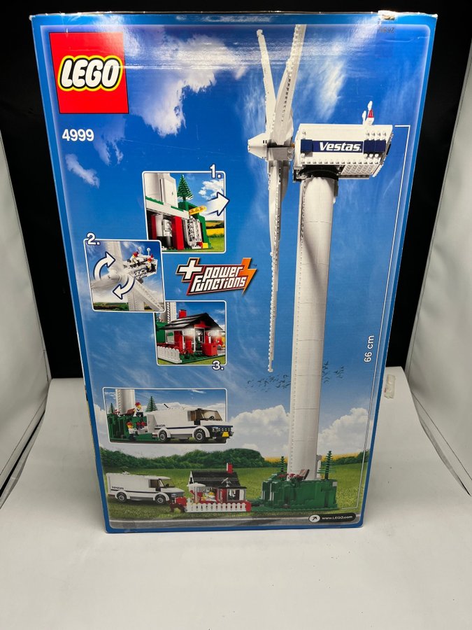 RARE VINTAGE LEGO 4999 LEGO City Vestas Power Plant Wind Turbine Ny oöppnad