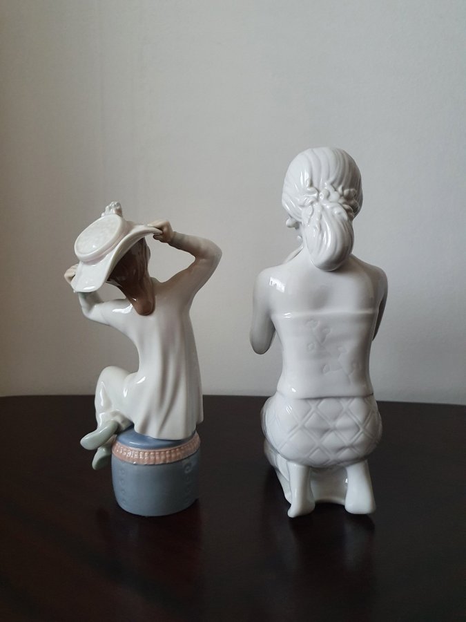 Lladro Sittande Flicka Spanien Figurin av Harald Solomon Rörstrand Stämplad