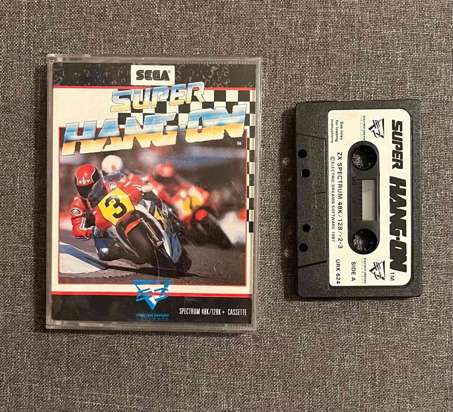 Sega Super Hang-on (Spectrum 48K/128K Kassett)(CIB)