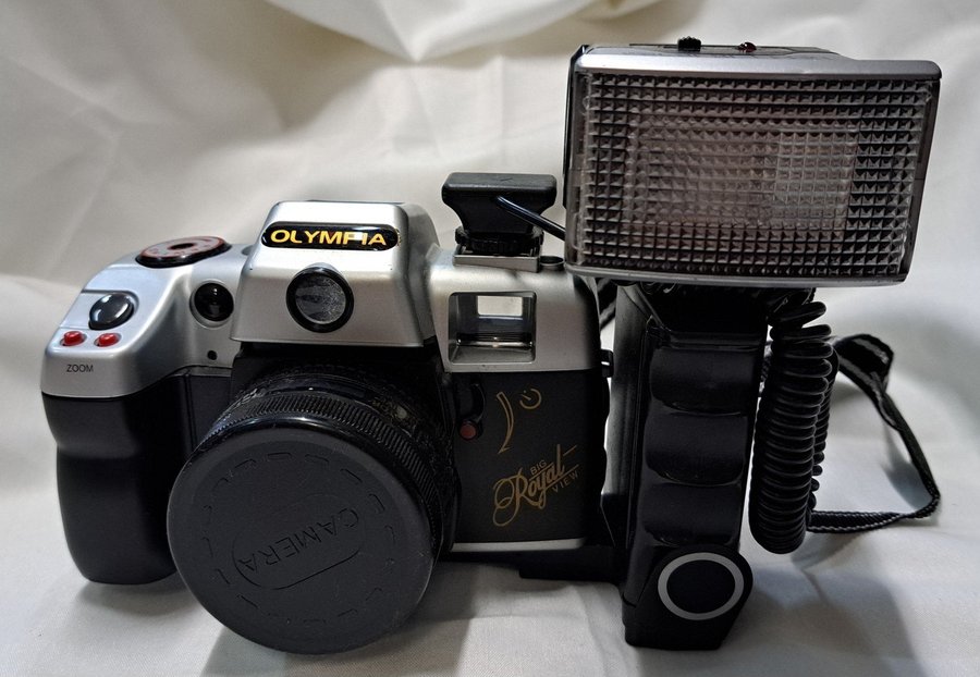 Vintage Kamera Olympia Big Royal View 35mm med Flash