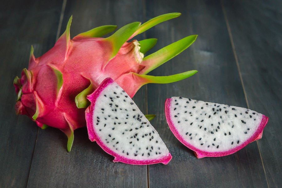 Dragon Fruit/Pitahaya kaktus lättodlad snabbväxande 10 frön