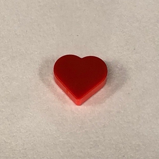 LEGO delar/ tillbehör  1 st "röd hjärta" - helt ny / oanvänd!