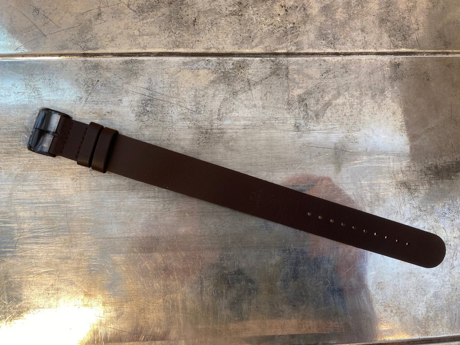 NYTT! Klockarmband TID Watches NATO-strap i i Äkta Läder