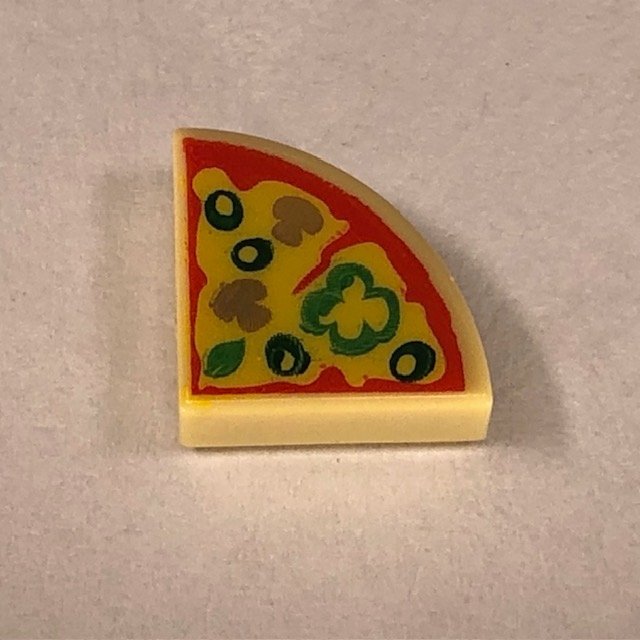 LEGO tillbehör "pizza slice" - helt ny / oanvänd!